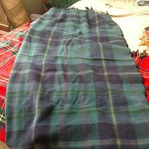 Scottish Plaid Throw Lambs Wool